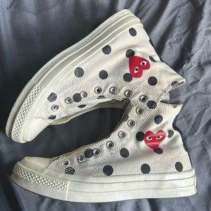 CDG converse no laces size 4W in great condition